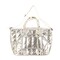 Packed Party Silver Metallic Puffy Confetti Weekender Tote Bag